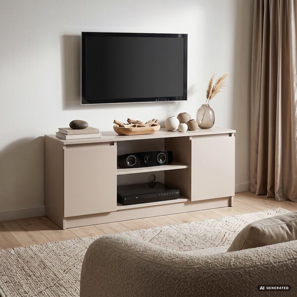 Ak furniture TV stolek CLP 2D 1P 120 cm kašmír