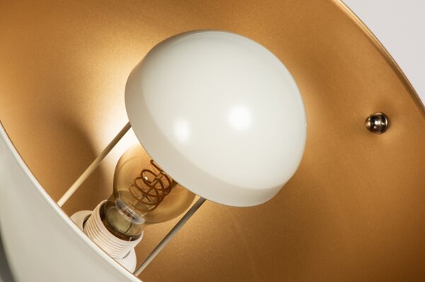 Stojací lampa Ontario Grey and Gold (LMD)
