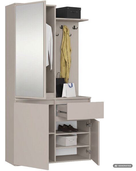 Ak furniture Předsíňová stěna Entro 95 cm kašmír