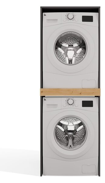 TP Living Stojan na pračku a sušičku POLA 64 cm dub Artisan/antracit