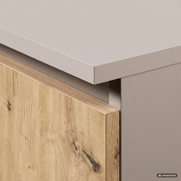 Ak furniture TV stolek CLP 2D 1P 120 cm kašmír/dub Artisan