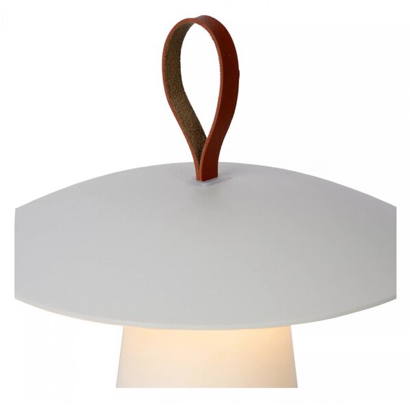 Lucide 27500/02/31 LED dekorativní venkovní stolní lampička La Donna 1x2W | 263lm | 2700K | IP54 - stmívatelná, bílá