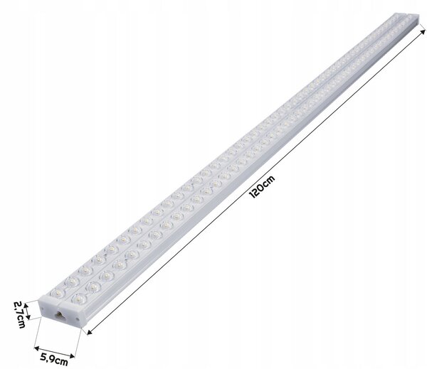 BERGE LED lampa NEPTUN 120cm - 72W - 7200lm - IP20 - 4500K - neutrální bílá
