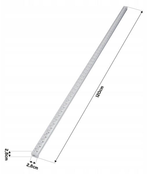LED lampa NEPTUN 120cm - 36W -3600lm - IP20 - 4500K - neutrální bílá BERGE