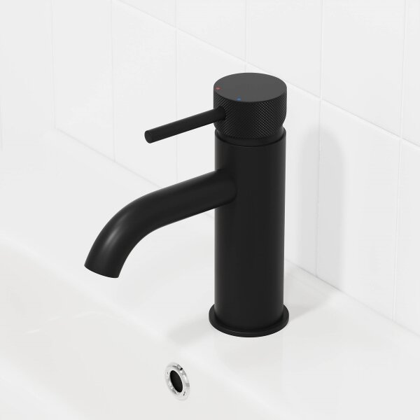 Umyvadlová baterie ANHOLT 15,6 cm matná černá