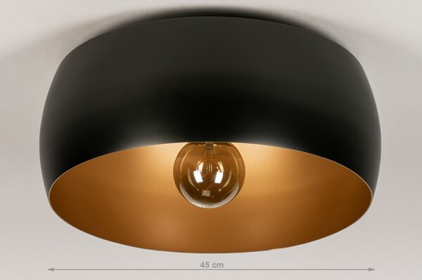 Stropní svítidlo do obýváku Bond Black and Gold 45 (LMD)
