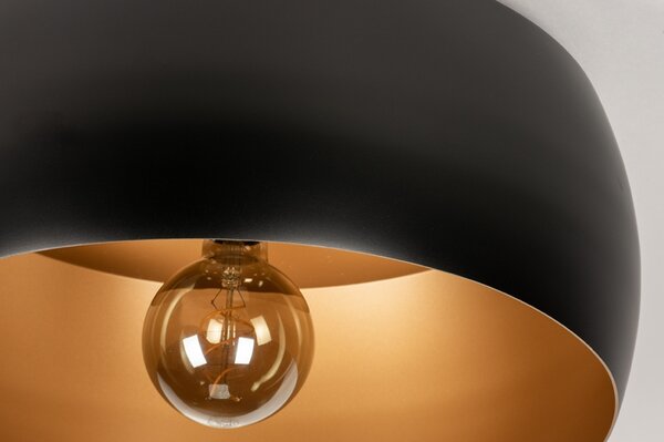 Stropní svítidlo do obýváku Bond Black and Gold 45 (LMD)