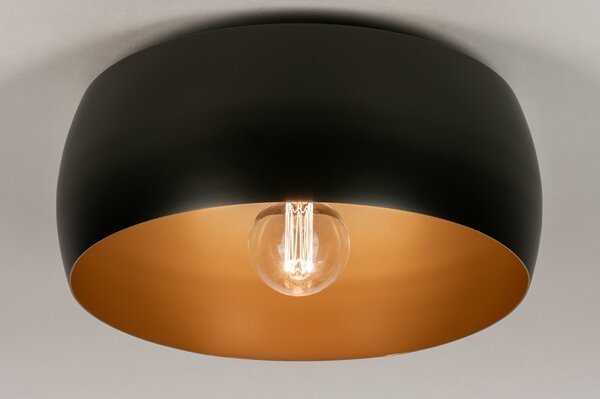 Stropní svítidlo do obýváku Bond Black and Gold 45 (LMD)