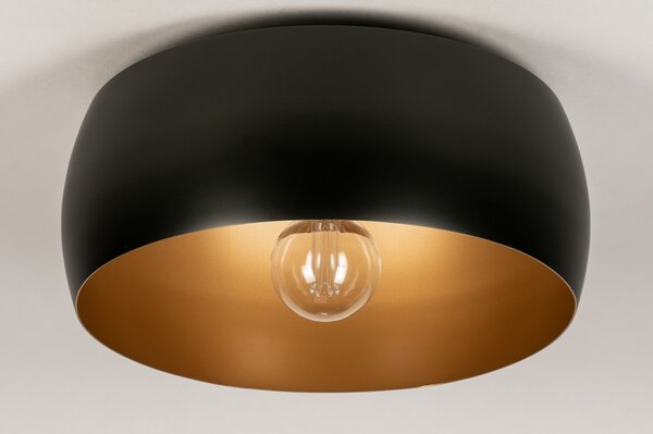 Stropní svítidlo do obýváku Bond Black and Gold 45 (LMD)