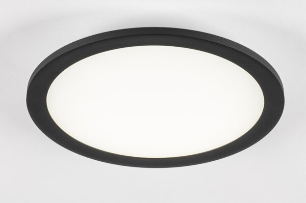 Stropní stmívatelné LED svítidlo Basic Round Black 30 (LMD)