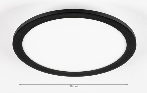Stropní stmívatelné LED svítidlo Basic Round Black 30 (LMD)