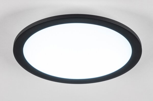 Stropní stmívatelné LED svítidlo Basic Round Black 30 (LMD)