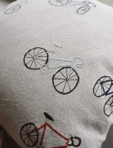 Fine Little Day Povlak na polštář Bicycles 50 x 50 cm FLD205