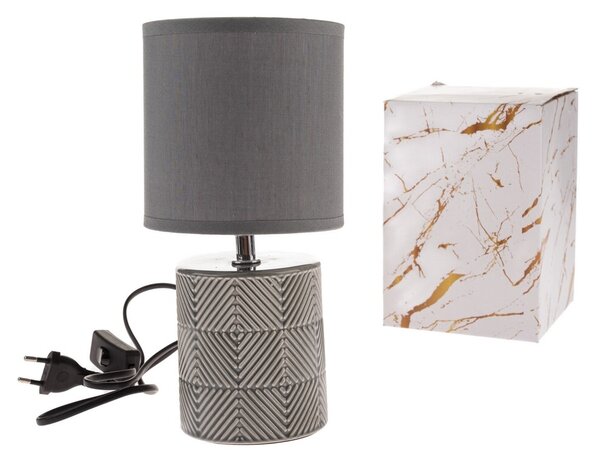 Keramická stolní lampa Dark 27 cm, tm. šedá