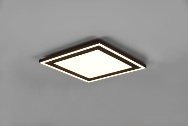 TRIO Reality R67213332 CARUS stropní svítidlo SMD LED 330x330mm 16W/2300lm 8,5W/1300lm 3000K černá matná, bílá
