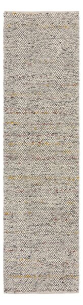 Krémový ručně tkaný běhoun s příměsí vlny 60x230 cm Minerals – Flair Rugs