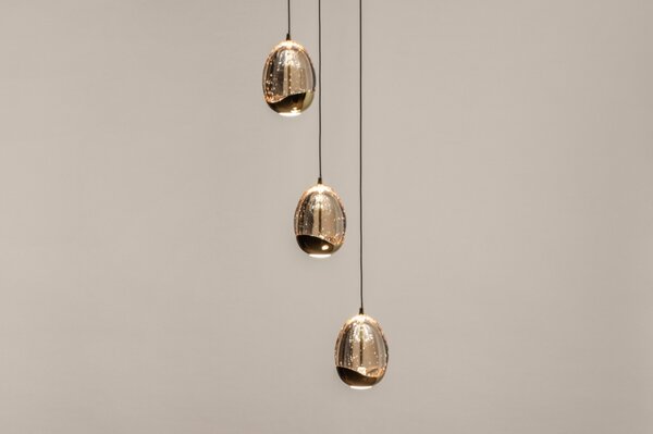 Závěsné designové svítidlo do ložnice Benelux Gold 3 (LMD)