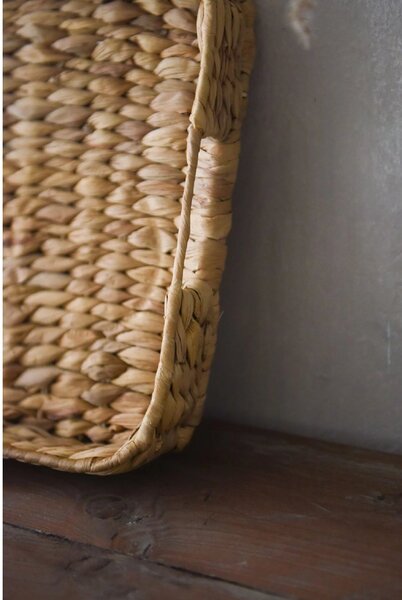 Podnos TIM, šířka 40 cm, vodní hyacint, natur