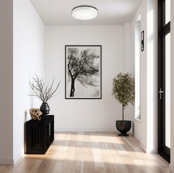 BERGE Přisazené LED stropní svítidlo 18W - 1980lm - 4000k - bílý kruh