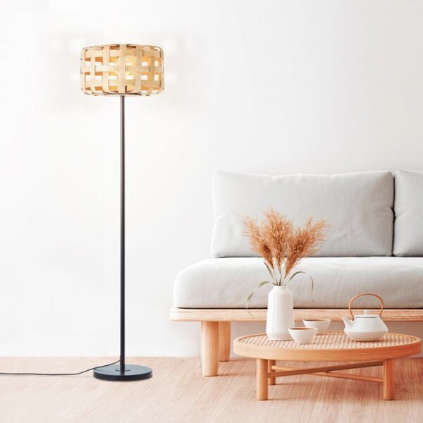 Brilliant 94525/09 Stojanová lampa WOODLINE přírodní bambus