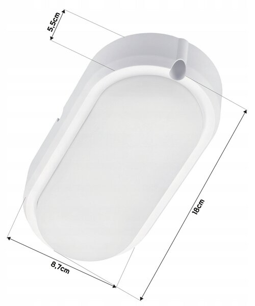 BERGE Přisazené stropní LED svítidlo 24W - neutrální bílá