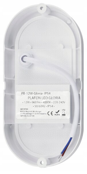 BERGE Přisazené stropní LED svítidlo 24W - neutrální bílá