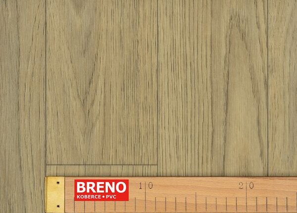 Breno PVC AMBIENT Meadow Oak 239M – světle hnědé dřevo, šíře 200 cm