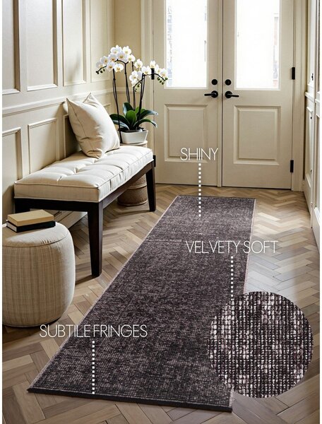 Hnědý běhoun 80x250 cm Prisma – Elle Decoration