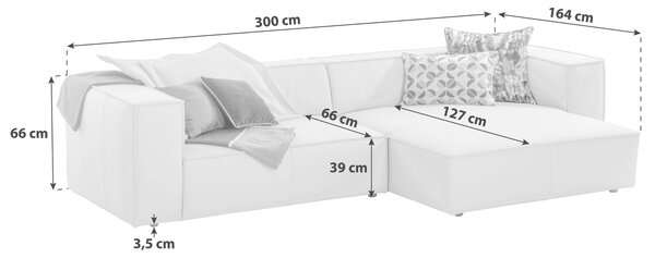 ROHOVÁ SEDAČKA, kůže, černá Chilliano - Kožené sedačky