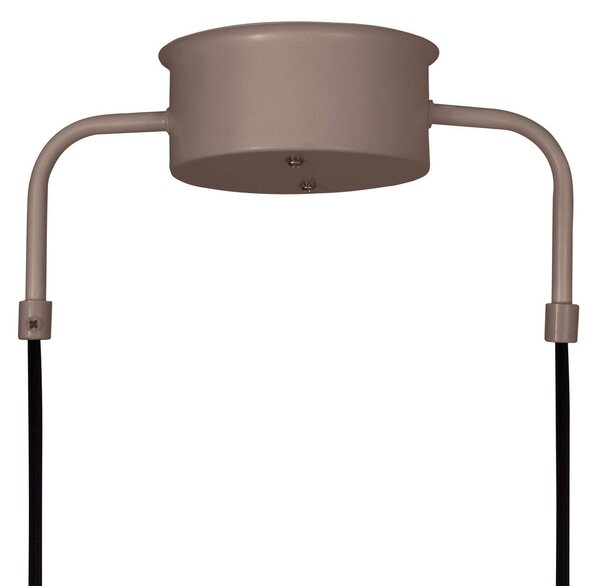 Globen Lighting závěsné světlo CURVE, délka 165 cm, hnědá, 5 ramen, stmívatelný, Hnědá / rez, Obývací pokoj / jídelna, kov, Vintage