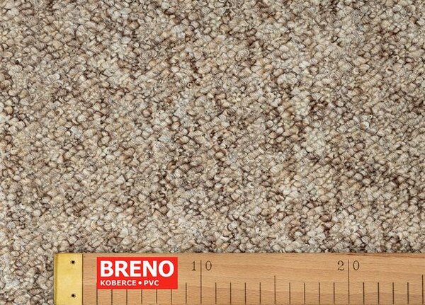 Breno Metrážový koberec OLYMPIC 69 – hnědý, šíře 400 cm, Hnědá
