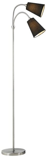 Stojací lampa Nordlux Lelio Floor - ?2x16cm, černá - NL 75554003