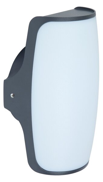 Lutec 5189901118 Seco LED Nástěnné venkovní světlo | Teplá bílá | 13W | Šedá