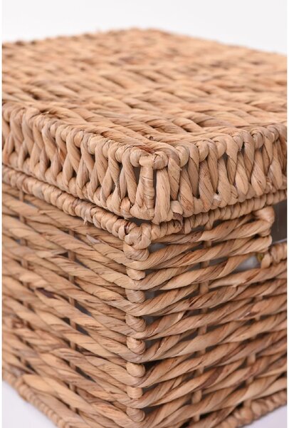 Dekorační box KIRA, vodní hyacint, šířka 41 cm, natur