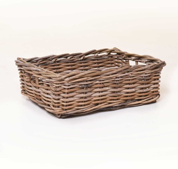 Košík na dekorace TACA, ratan, délka 47 cm, natur