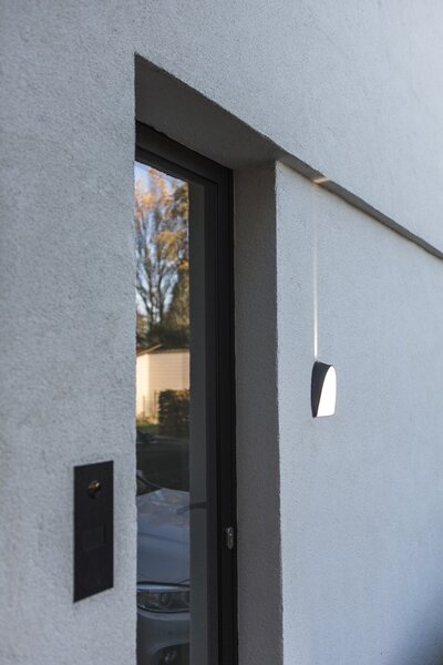 Lutec 5188801118 Apollo LED Nástěnné venkovní světlo | Teplá bílá | 14W | Šedá
