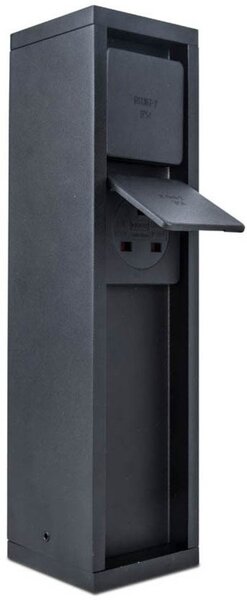Lutec 9702202012 venkovní zásuvkový sloupek Mains kolíkové uzemnění | IP54