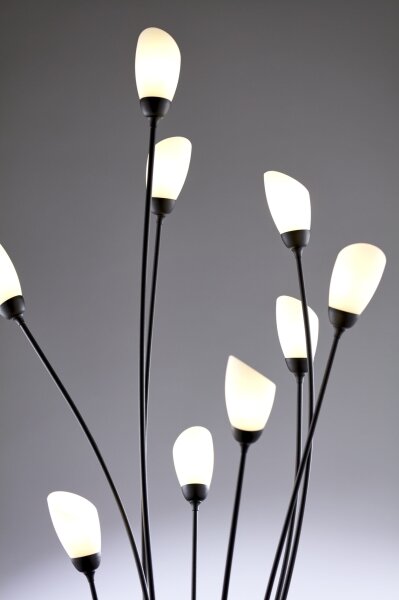 Jupiter 2058 - Stojací lampa GLORIOSA 9xG9/14W/230V černá