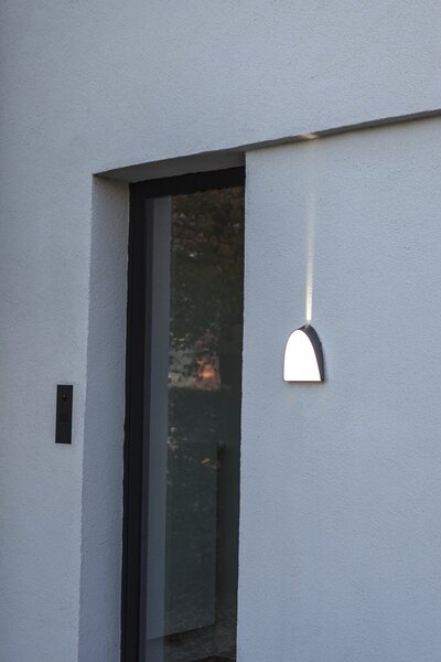 Lutec 5188801118 Apollo LED Nástěnné venkovní světlo | Teplá bílá | 14W | Šedá