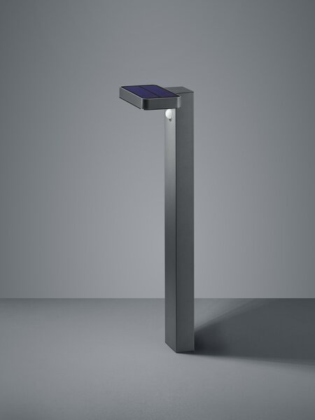 Trio R42261142 LED zahradní solární sloupkové svítidlo Esquel 1x4,5W | 290lm | 3000K | IP44 - s pohybovým senzorem