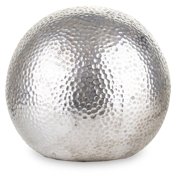 Dekorační koule stříbrná 18 cm velká