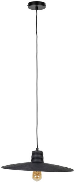 Černé ratanové závěsné světlo ZUIVER BALANCE 45 cm