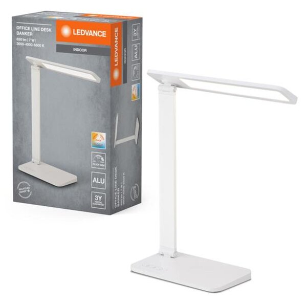 LEDVANCE LED stolní lampa Office Line Desk Banker 7W CCT Dimmable bílé 4058075842960