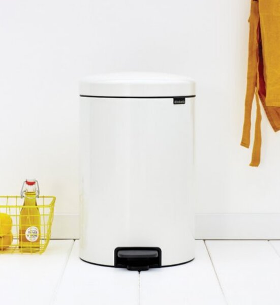 Brabantia Pedálový odpadkový koš newIcon - 20 L bílá