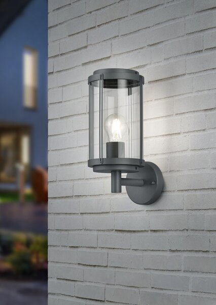 Trio 202360142 zahradní nástěnná lampa Tanaro 1x40W | E27 | IP44 - antracit