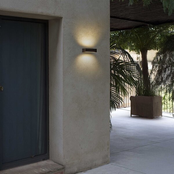 Faro Doro LED nástěnné venkovní svítidlo IP65 Tmavě hnědá500mm