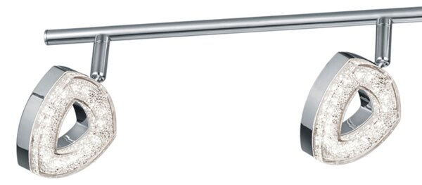 Bodové LED svítidlo TOURS chrom, šířka 80 cm