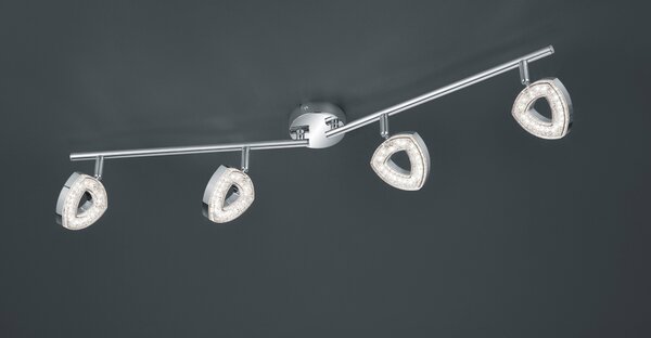 Bodové LED svítidlo TOURS chrom, šířka 80 cm