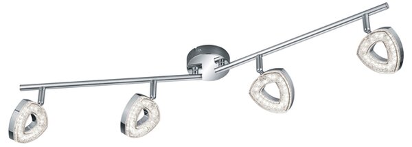 Bodové LED svítidlo TOURS chrom, šířka 80 cm