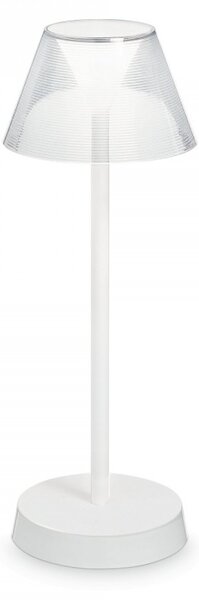 Ideal Lux 250281 nabíjecí stolní lampička Lolita s dotykovým ovládáním 1x7W | 3000K | IP54 - bílá